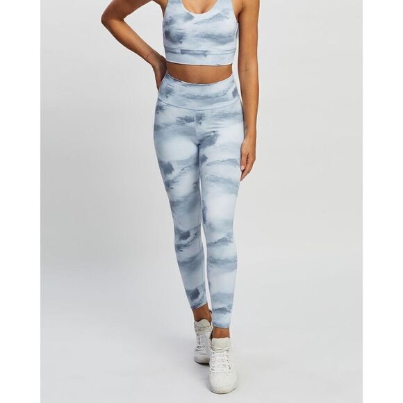 Anthro All Fenix Aryah 7/8 Legging Activewear Charcoal White Size L - Picture 5 of 13